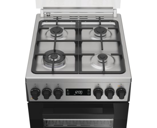 Whirlpool W5G8LMSWTX gāzes plīts 50cm tvaiks+ Inox Gāzes Plītis