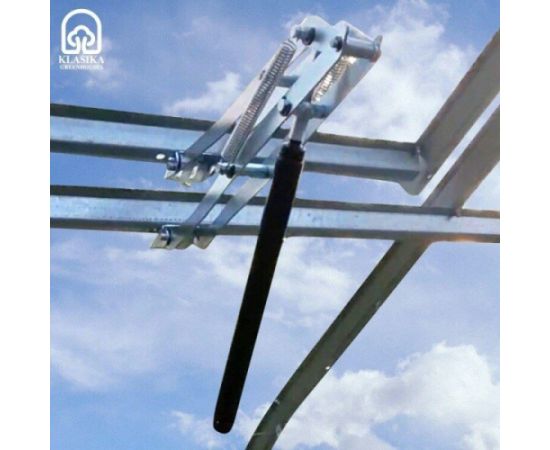 Комплект теплицы – КLASIKA 3×6 м с поликарбонатом 6 мм, форточкой с автоматическим открывателем, полкой, дополнительной дверью, комплектом для подвязки растений, приподнятыми грядками и системой полива Теплицы