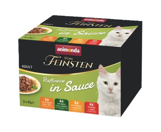 ANIMONDA Vom Feinsten Adult Raffinesse in sauce - wet cat food - 24x85g Kaķu konservi