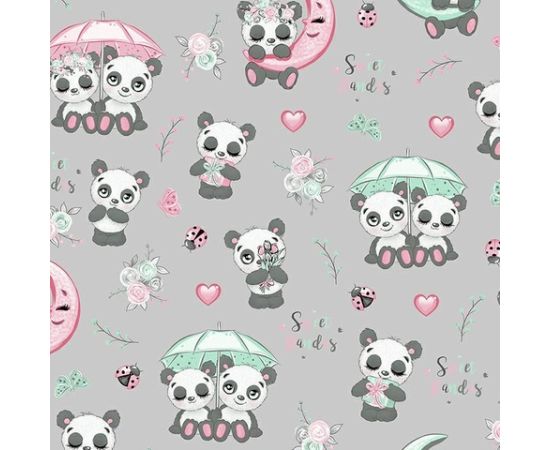 Ankras Apmale 180 cm PANDA Kokvilnas palagi