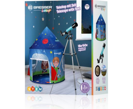 Телескоп BRESSER JUNIOR 50/360 с тентом Подзорные трубы , Телескопы