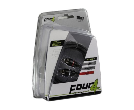 FOUR Connect 4-800152 STAGE1 RCA-cable 1.5m Автомобильные усилители звука