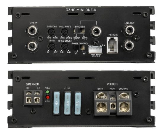 Ground Zero GZHA mini ONE-K Auto skaņas pastiprinātāji