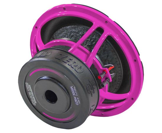 BASSKIT Ground Zero Radioactive PINK Auto subvūferi