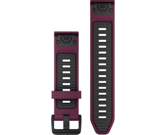 Garmin QuickFit® 20 Watch Bands, Merlot/Graphite Silicone Smart-Watch aksesuāri