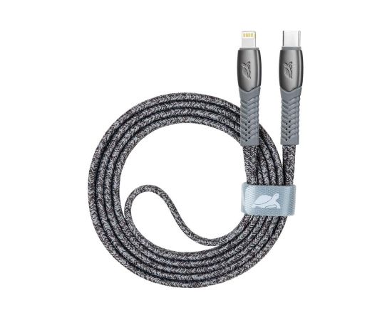 CABLE USB-C TO LIGHTNING 1.2M/GREY PS6107 GR12 RIVACASE Дата USB-кабели