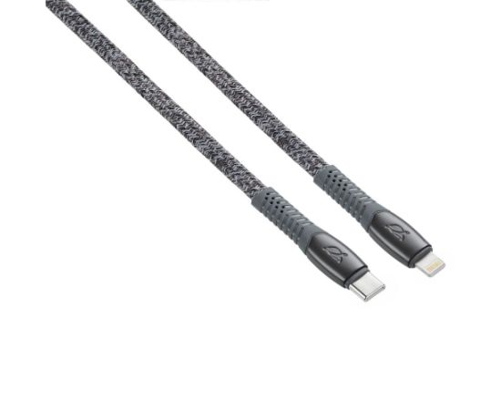 CABLE USB-C TO LIGHTNING 1.2M/GREY PS6107 GR12 RIVACASE Дата USB-кабели
