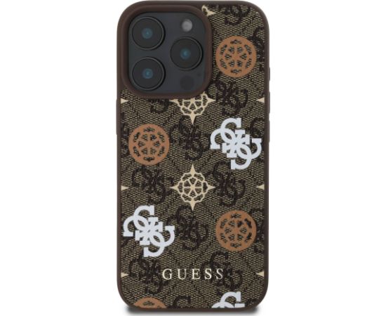 Guess PU 4G Peony MagSafe Case Чехол для Apple iPhone 16 Pro Чехлы - альтернативные