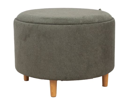 Ottoman/ table HIRO D56xH42,5cm, green, with storage and tray Новинки Для дома и сада 