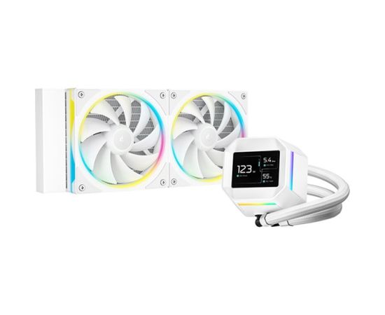 Deepcool Liquid CPU Cooler LM240 WH Intel, AMD Korpusu dzesēšana