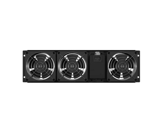 Lanberg Vertical Ventilation Panel 19" 3U for Rack three Fans 230V AK-1506-B Black Serveri un to komponentes