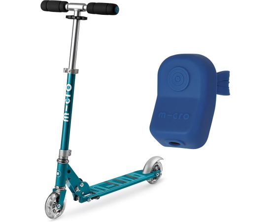 Micro Hulajnoga Sprite LED Petrol Stripe + Micro Światełko rakiety AC5468 Skrejriteņi bērniem