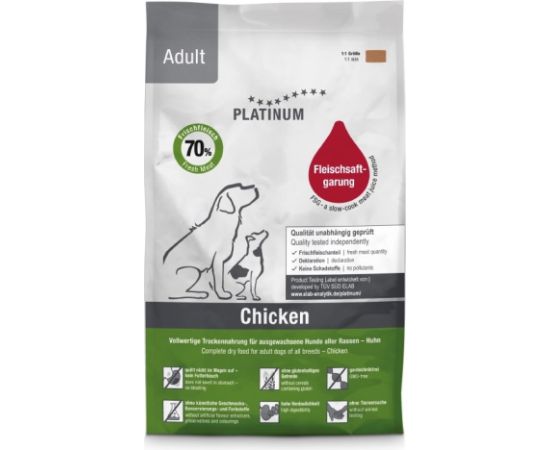 PLATINUM Adult Chicken - semi-moist dog food - 1,5kg Suņu barība