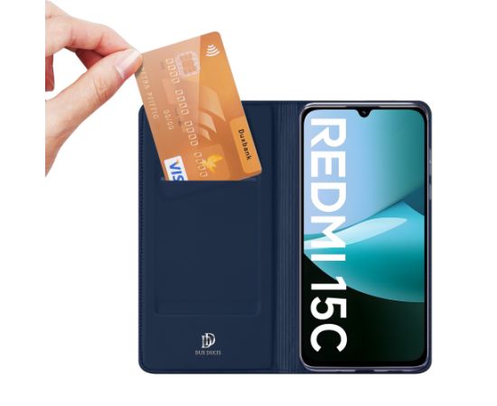 Чехол Dux Ducis Skin Pro Xiaomi Redmi 15C 4G темно синий Чехлы - альтернативные