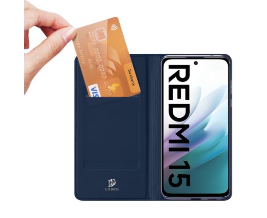 Чехол Dux Ducis Skin Pro Xiaomi Redmi 15 4G/Redmi 15 5G темно синий Чехлы - альтернативные