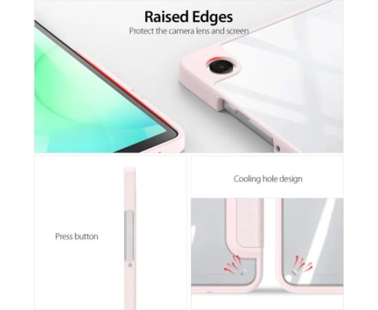 Case Dux Ducis Toby Samsung X130/X135 Tab A11 8.7 pink Maki Planšetdatoriem