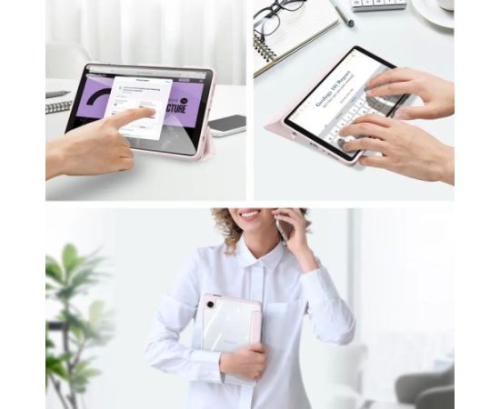 Case Dux Ducis Toby Samsung X130/X135 Tab A11 8.7 pink Maki Planšetdatoriem