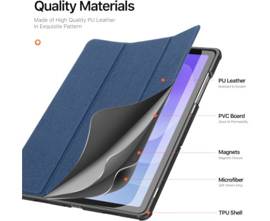 Чехол Dux Ducis Domo Samsung X210/X215/X216 Tab A9 Plus 11.0/X230/X235/X236 Tab A11 Plus 11.0 т?мно-синий Сумки, чехлы для планшетников