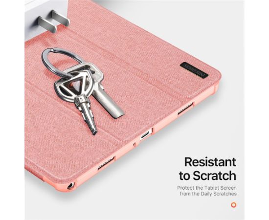 Case Dux Ducis Domo Samsung X210/X215/X216 Tab A9 Plus 11.0/X230/X235/X236 Tab A11 Plus 11.0 pink Maki Planšetdatoriem