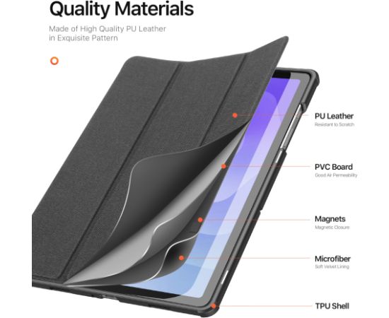 Чехол Dux Ducis Domo Samsung X210/X215/X216 Tab A9 Plus 11.0/X230/X235/X236 Tab A11 Plus 11.0 черный Сумки, чехлы для планшетников