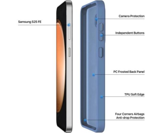 Чехол Dux Ducis Yind Samsung S731 S25 FE синий Чехлы - альтернативные