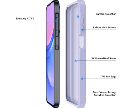 Чехол Dux Ducis Yind Samsung A175 A17 4G/A176 A17 5G фиолетовый Чехлы - альтернативные