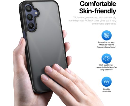 Case Dux Ducis Yind Samsung A175 A17 4G/A176 A17 5G black Neoriģinālie Maciņi