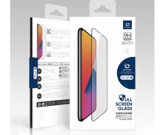 Tempered glass Dux Ducis 10D Google Pixel 9a black Ekrānu aizsardzība