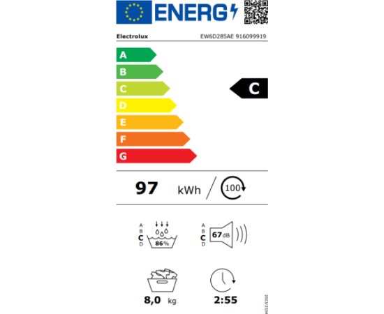 Electrolux EW6D285AE Jaunumi Sadz. tehnika