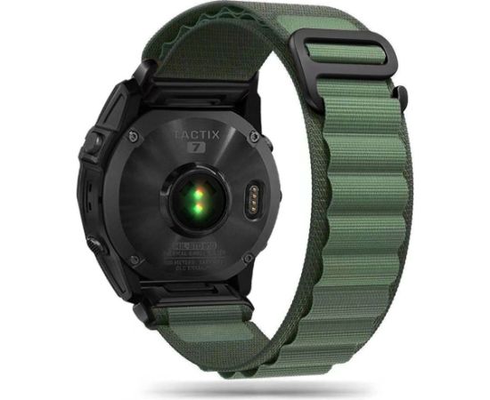 Tech-Protect neilona Pro siksna Garmin Fenix 5|6|6 Pro|7 - tumši zaļa Smart-Watch aksesuāri