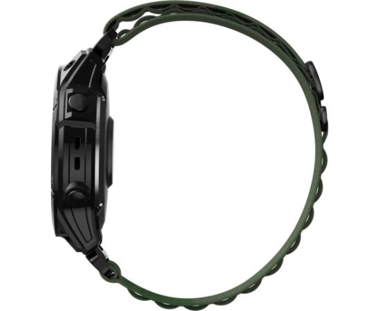 Tech-Protect neilona Pro siksna Garmin Fenix 5|6|6 Pro|7 - tumši zaļa Smart-Watch aksesuāri