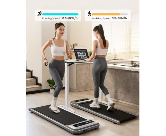 Skrejceļš Urevo U1 Smart Walkingpad + Elektriski regulējams rakstāmgalds TUCKANO melns/riekstkoka krāsā Skrejceliņi