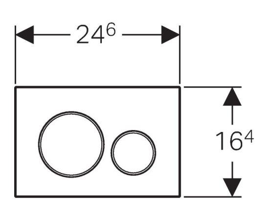 Geberit Sigma20 spiedpoga - gab. Встроенные фреймы