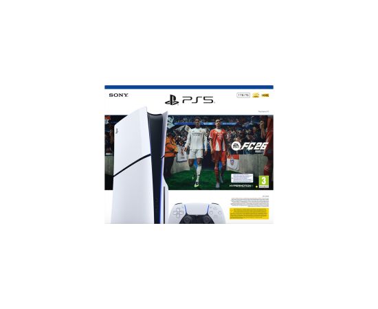 Sony Playstation 5 Standart FC26 Bundle 825 GB Wi-Fi Black, White Игровые приставки