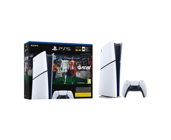 Sony PlayStation 5 Digital Edition FC26 Bundle 825 GB Wi-Fi Black, White Игровые приставки