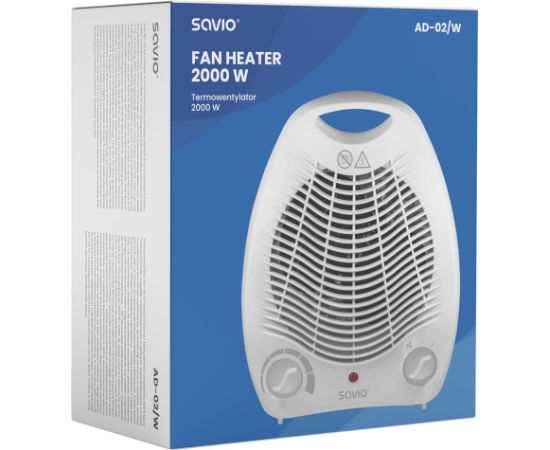 Savio AD-02 W household fan White Воздухонагреватели