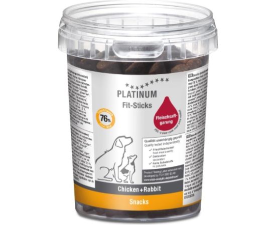 PLATINUM Fit-Sticks Chicken+Rabbit - dog treat - 300g Suņu barība