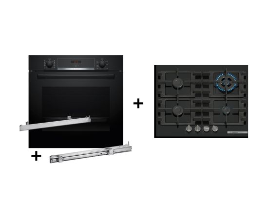 Zestaw BOSCH HBA514BB3 + HEZ538000 + PNH6B6K40 Крупная бытовая техника