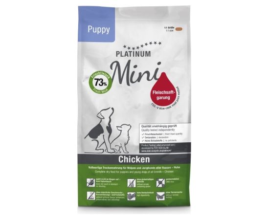 PLATINUM Puppy Chicken Mini - semi-moist dog food - 900g Suņu barība