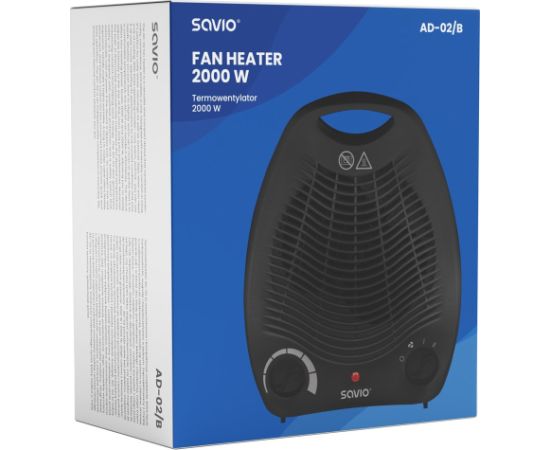 Savio AD-02 B household fan Black Воздухонагреватели