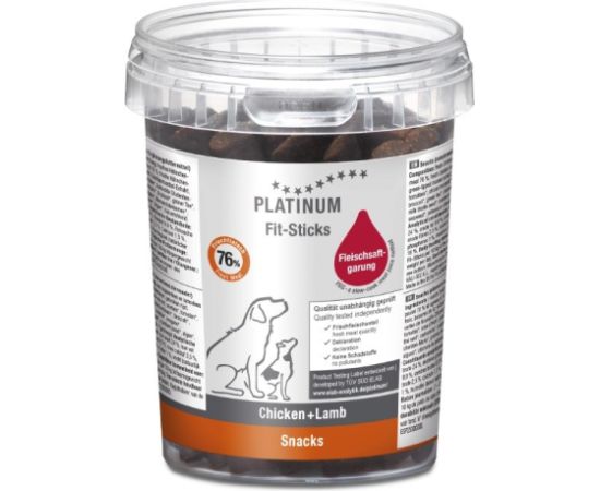 PLATINUM Fit-Sticks Chicken+Lamb - dog treat - 300g Suņu barība