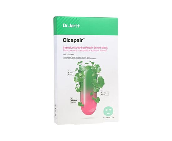 Dr. Jart+ Cicapair Intensive Soothing Repair Serum Mask ( 5 x ) - Zklidňující a hydratační pleťová maska 25.0g Духи и косметика