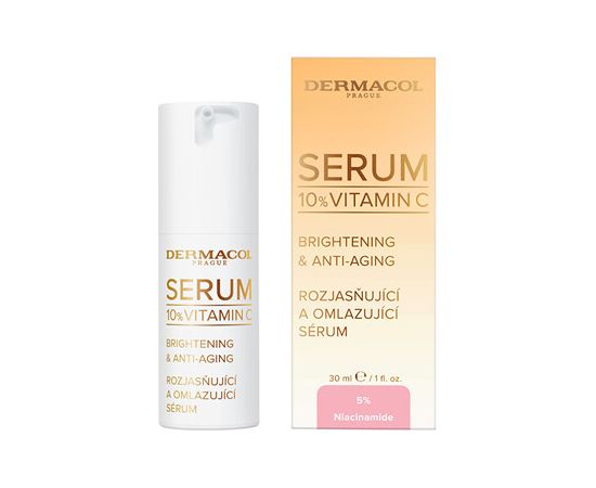 Dermacol Brightenning & Anti-Aging Serum - Rozjasňující a omlazující sérum s vitamínem C 30ml Духи и косметика