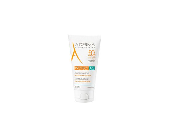 A-derma Protect AC Mattifying Fluid SPF 50+ - Ochranný matující fluid 40ml Ķermeņa kosmētika