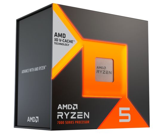 AMD CPU Desktop Ryzen 5 6C/12T 7500X3D (4.5GHz,102MB,65W,AM5) box, with Radeon Graphics Процессоры