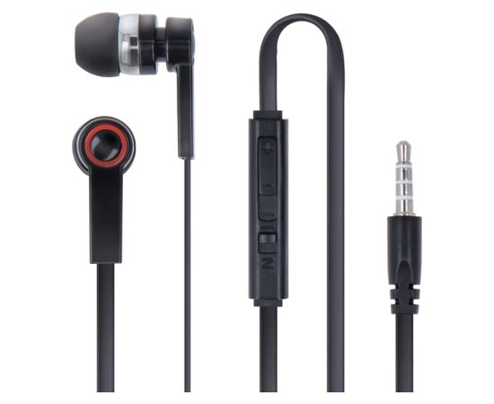 Forever Mega Bass Универсальные наушники с микрофоном Черные Наушники