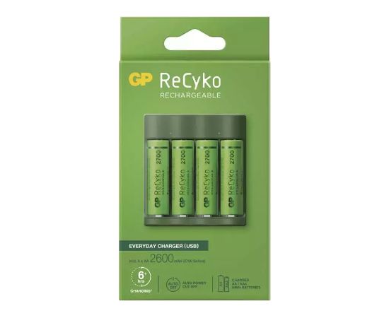 GP B52427U Зарядное устройство для Батареек 4 x AAA 2700mAh Новинки Компьютерная техника