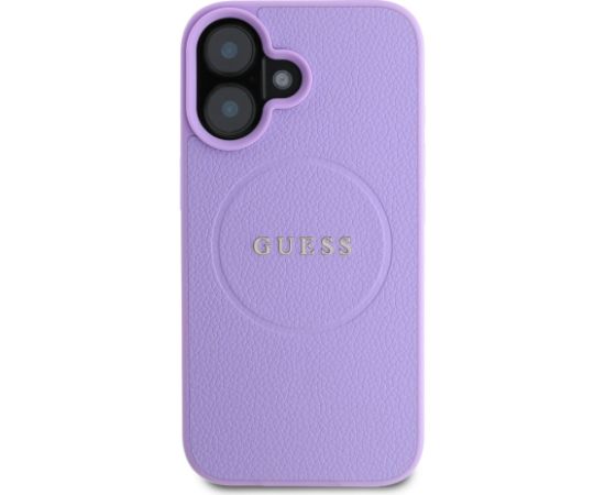 Guess PU Grained Classic Logo MagSafe Case Aizsargapvalks priekš Apple iPhone 16 Neoriģinālie Maciņi