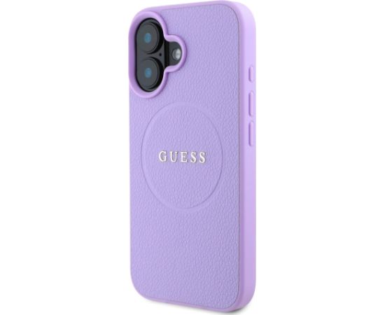 Guess PU Grained Classic Logo MagSafe Case Aizsargapvalks priekš Apple iPhone 16 Neoriģinālie Maciņi