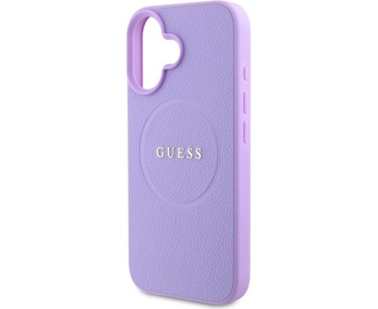 Guess PU Grained Classic Logo MagSafe Case Aizsargapvalks priekš Apple iPhone 16 Neoriģinālie Maciņi